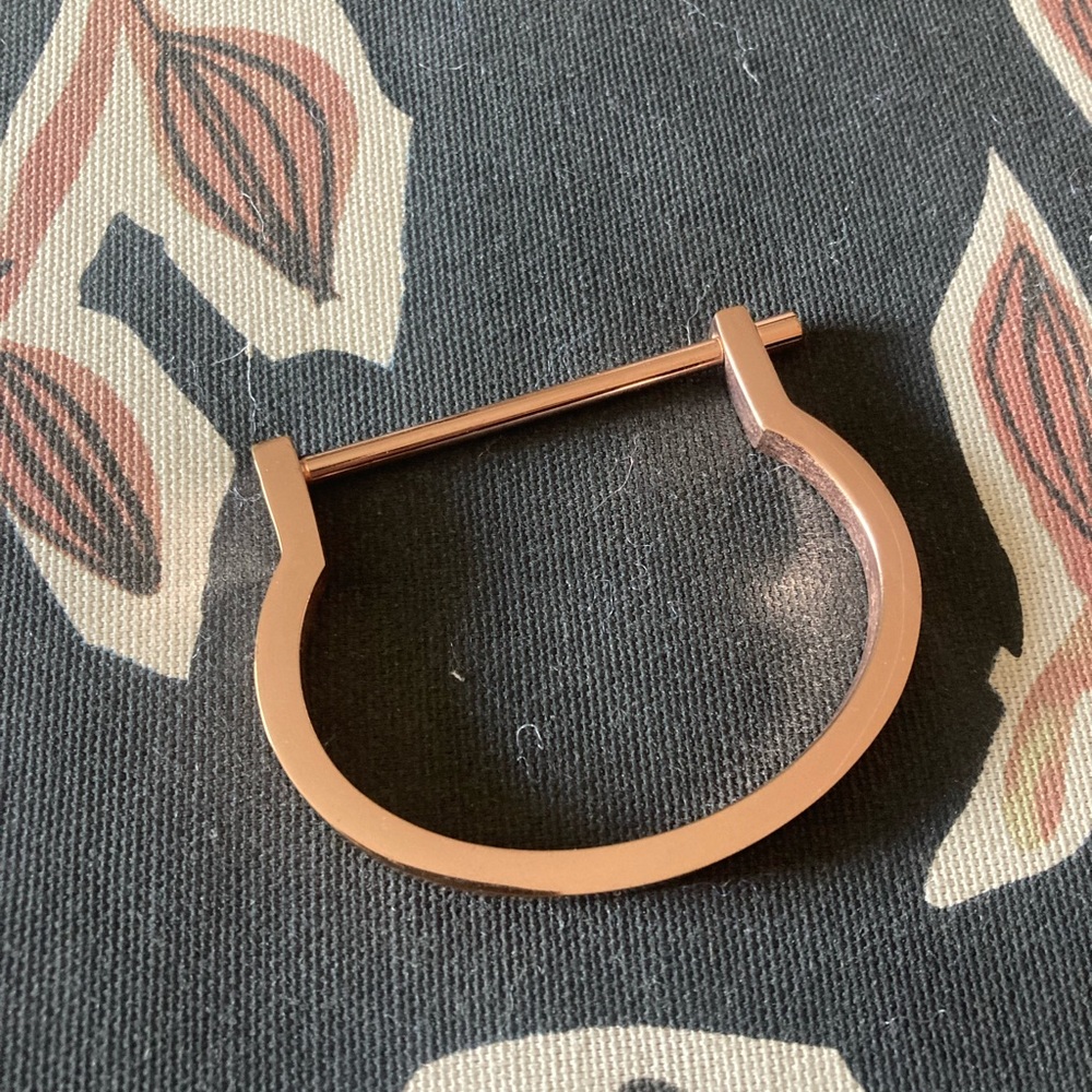 Set of 2 rose gold bracelets